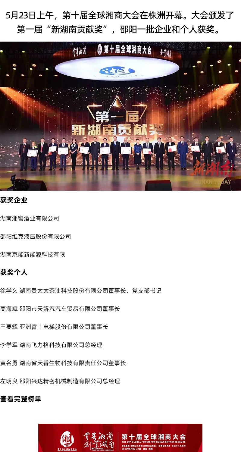 全省表彰！邵陽(yáng)這些企業(yè)和個(gè)人獲獎(jiǎng)